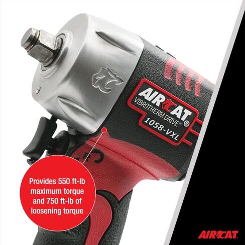 AIRCAT Pneumatic Tools 1058-VXL 1/2-Inch Vibrotherm Drive Composite Compact Impact Wrench 750 ft-lbs in Saudi Arabia
