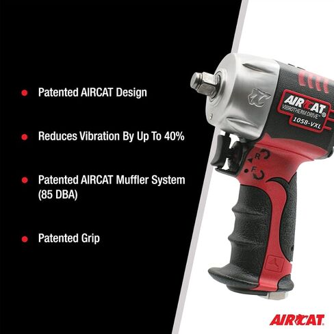 AIRCAT Pneumatic Tools 1058-VXL 1/2-Inch Vibrotherm Drive Composite Compact Impact Wrench 750 ft-lbs in Saudi Arabia