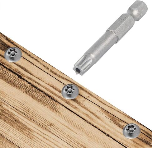 11 Pack Torx Head Screwdriver Bit Set,DanziX 1/4 inch Hex Shank T-6-T40 S2 Steel 3 Inch Long Security Tamper Proof Screwdriver Drill Tool Kit with 1 Manual Handle in Saudi Arabia