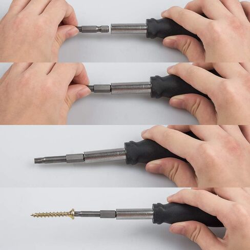 11 Pack Torx Head Screwdriver Bit Set,DanziX 1/4 inch Hex Shank T-6-T40 S2 Steel 3 Inch Long Security Tamper Proof Screwdriver Drill Tool Kit with 1 Manual Handle in Saudi Arabia