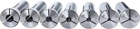 BTSHUB Precision R8 Collets Set 13pc Mill Collets Set Hardened T.I.R. 0.0006" Lathe (1/8" to 7/8") Mill Chuck Holder in Kuwait