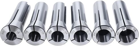 BTSHUB Precision R8 Collets Set 13pc Mill Collets Set Hardened T.I.R. 0.0006" Lathe (1/8" to 7/8") Mill Chuck Holder in Kuwait