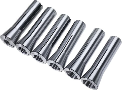 BTSHUB Precision R8 Collets Set 13pc Mill Collets Set Hardened T.I.R. 0.0006" Lathe (1/8" to 7/8") Mill Chuck Holder in Kuwait