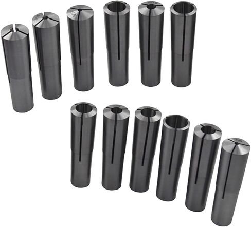 kimllier 12Pcs 3 Morse Taper Collet Set 1/8 - 3/4Inch with 3/8 Inch -16 Threaded Back for Drawbar Fit for Machining Turning (MT3 3MT) in Saudi Arabia