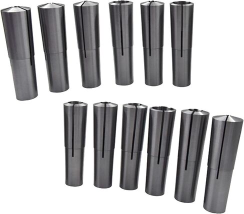 kimllier 12Pcs 3 Morse Taper Collet Set 1/8 - 3/4Inch with 3/8 Inch -16 Threaded Back for Drawbar Fit for Machining Turning (MT3 3MT) in Saudi Arabia