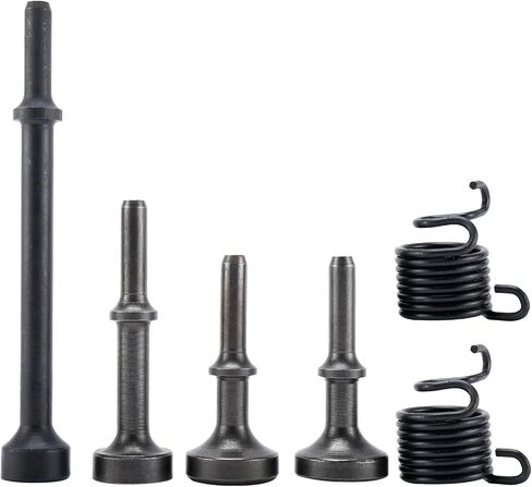 YaeTek Smoothing Air Pneumatic Hammer Chisel Bits Set with 0.401'' Shank, 6pcs Air Hammer Bits Set, Air Hammer tool kit with Springs in Saudi Arabia