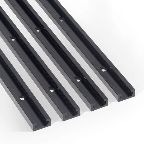 T-Track 36 Inch for Woodworking by ClearStyle, Double-Cut Anodized Aluminum Jig Profile Universal T-Tracks with Predrilled Mounting Holes (36-Inch, 6-Pack) in Saudi Arabia
