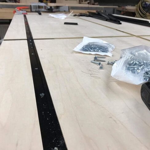 T-Track 36 Inch for Woodworking by ClearStyle, Double-Cut Anodized Aluminum Jig Profile Universal T-Tracks with Predrilled Mounting Holes (36-Inch, 6-Pack) in Saudi Arabia