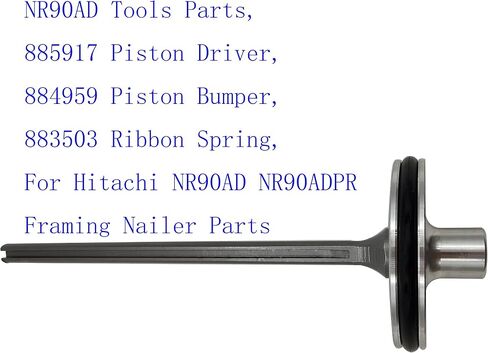 NR90AD Tools Parts, 885917 Piston Driver, 884959 Piston Bumper, 883503 Ribbon Spring, For Hitachi NR90AD NR90ADPR Framing Nailer Parts in Saudi Arabia