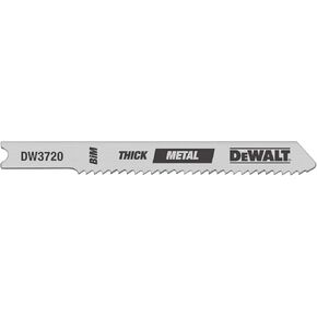 DEWALT DW3728-5 3" 32 TPI Sheet Metal Cut Cobalt Steel U-Shank Jig Saw Blade - 5 Pack