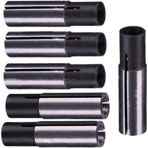 محول جهاز راوتر بيوريستار 1/4 إلى 1/8 محول كوليت للتحكم الرقمي الحاسوبي لنقل حزمة من 6 قطع (6.35 مم إلى 3.175 مم) in Kuwait