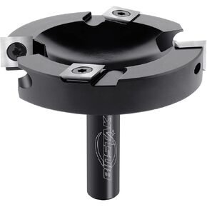 BINSTAK CNC Spoilboard Surfacing Router Bit,1/2 Inch Shank 3 Inch Cutting Diameter, 2+2 Carbide Inserts Slab Flattening Router Bit Planer Bit for Wood Spoil Board Planing in Kuwait