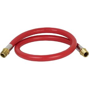 خرطوم الهواء والماء PneumaticPlus RED EPDM المصنوع من المطاط الاصطناعي 1/2" ID x 0. 84" OD مع 1/2" NPT Swse 1/2" ID x 0. 84" OD مع 1/2" NPT وصلات ربط دوارة للذكر (3 أقدام) in Kuwait