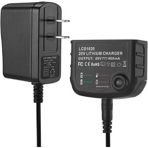 LCS1620 Replacement Charger 20V Lithium Battery Charger for Black&Decker 16V-20V Lithium Ion Battery LBXR20 LBXR20-OPE LB20 LBX20 LBX4020 LB2X4020 LBXR2020-OPE BL1514 LBXR16 in Kuwait