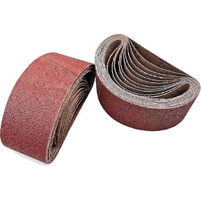 Taokyid 30 Pcs 3x18 Inch Sanding Belts,10 Each of 40 80 120 Grits Aluminum Oxide Sandpaper for 3 x 18 Inch Belt Sander