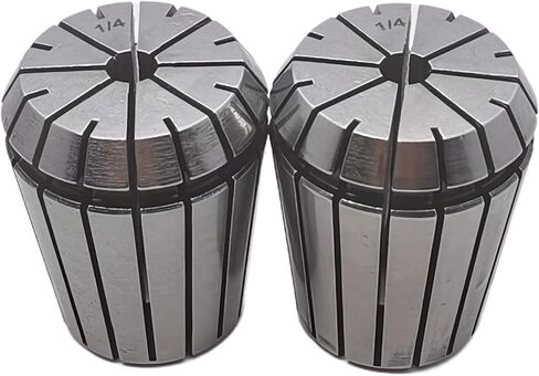 ER32 1/4 Collet Set 2pcs,Spring Collet Set for CNC Engraving Machine and Milling Lathe Tool in Saudi Arabia