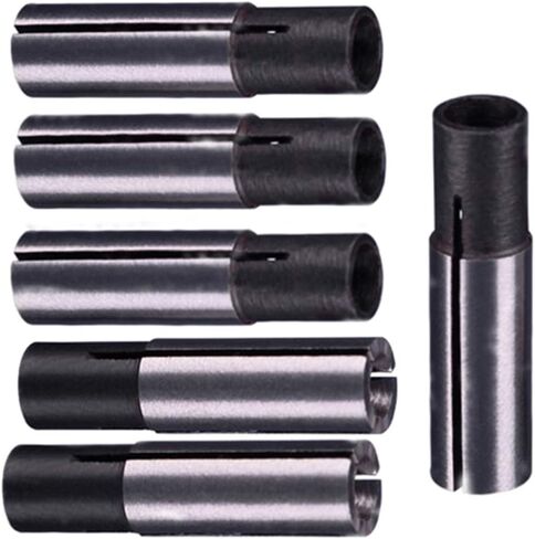 محول جهاز راوتر بيوريستار 1/4 إلى 1/8 محول كوليت للتحكم الرقمي الحاسوبي لنقل حزمة من 6 قطع (6.35 مم إلى 3.175 مم) in Kuwait