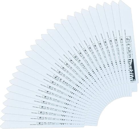 Makita 723067-A-5 6-Inch 24-TPI Metal Cutting Reciprocating Saw Blade (5-Pack) in Kuwait
