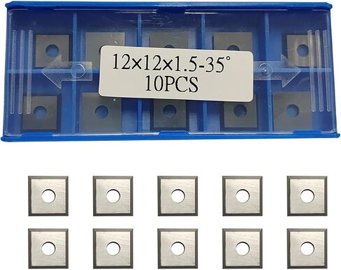 FOXBC 12 مم × 12 مم × 1.5 مم حشوات كربيد زوايا مربعة من أجل Amana، BINSTAK CNC Spoilboard Surface Grooving Router Bit وغيرها - 10 عبوات in Saudi Arabia