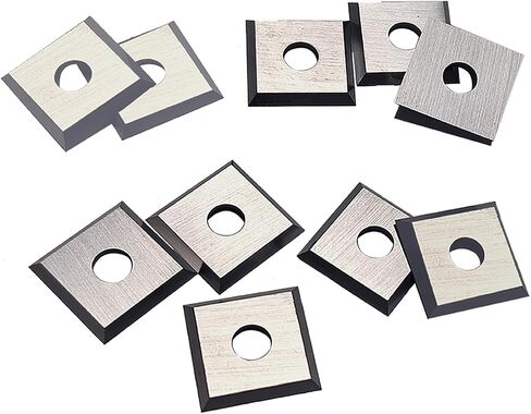 FOXBC 12 مم × 12 مم × 1.5 مم حشوات كربيد زوايا مربعة من أجل Amana، BINSTAK CNC Spoilboard Surface Grooving Router Bit وغيرها - 10 عبوات in Saudi Arabia