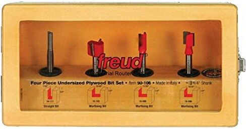Freud 90-106: 4 Piece Undersized Plywood Bit Set (1/4" Shank) in Saudi Arabia