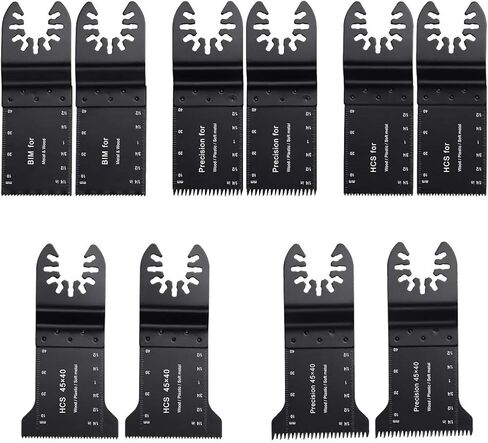 شفرات منشار Powerextra 10 معدنية متعددة المهام من الخشب تناسب ديوالت، فين، كابل بورتر، بلاك اند ديكر، بوش، دريميل، ماكيتا، كرافتسمان، ريدجيد، ريوبي، ميلووكي، روكويل، شيكاغو in Kuwait
