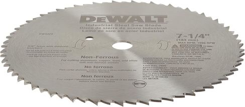 DEWALT Circular Saw Blade, 7 1/4 Inch, 68 Tooth, Metal Cutting (DW3329) in Saudi Arabia