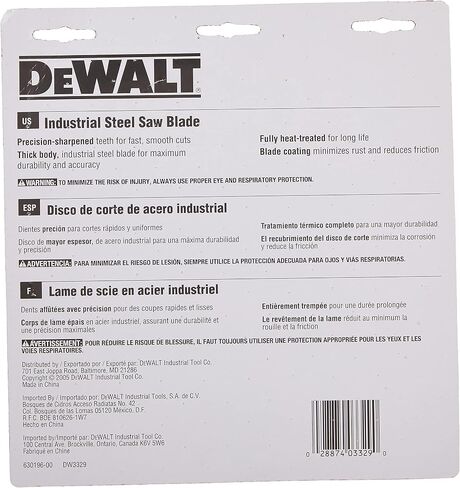 DEWALT Circular Saw Blade, 7 1/4 Inch, 68 Tooth, Metal Cutting (DW3329) in Saudi Arabia
