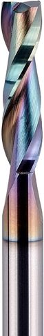 SpeTool 1/4 Shank Up Cut Spiral Router Bit 1/4 inch Cutting Diameter 1 inch Cutting Length CNC Router Bits for Woodworking with Extra Long Life Coating in Saudi Arabia