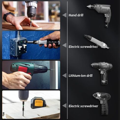14PC Magnetic Screwdriver Bit Set, Impact Phillips Drill Bit with Magnetic Bit Holder, S2 Alloy Steel Anti-Slip Long Drill Bits 1/4 Hex Shank Cross Impact Driver Bit for Power Drilling (25-150mm) in Kuwait