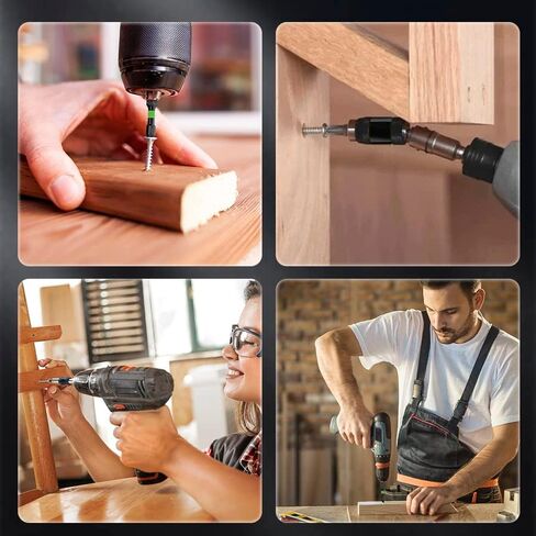 14PC Magnetic Screwdriver Bit Set, Impact Phillips Drill Bit with Magnetic Bit Holder, S2 Alloy Steel Anti-Slip Long Drill Bits 1/4 Hex Shank Cross Impact Driver Bit for Power Drilling (25-150mm) in Kuwait