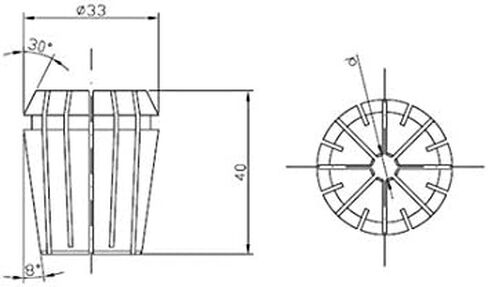 أداة أمانا - أطواق زنبركية بقطر 3/4 ER32 (CO-190)، درجة صناعية in Kuwait