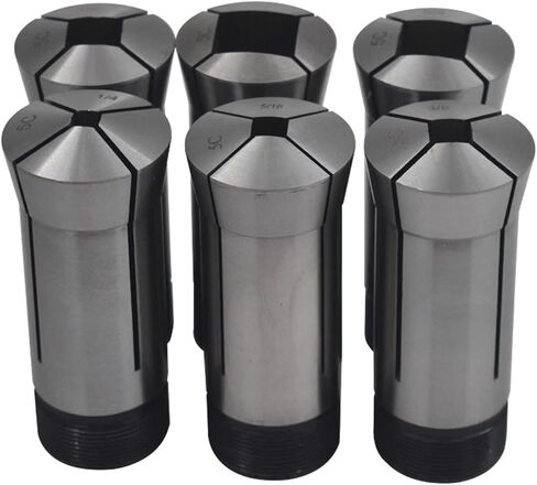 kimllier 6Pcs Carbon Steel 5C Square Collet Set 1/4-3/4 Inch Fit for Machining Turning in Saudi Arabia