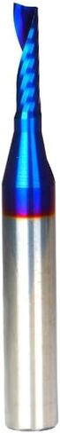 Ruhi UO110 O Flute Spiral Router Bit 1/8 Inch Cutting Diameter 1/4 Inch Shank with Coating Acrylic Metal CNC Milling Cutter in Kuwait
