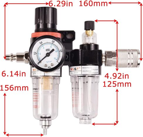 AF2000 Pneumatic 1/4G Inch Air Oil Water Filter Air Tool Compressor Filter Air Filter Kit in Saudi Arabia
