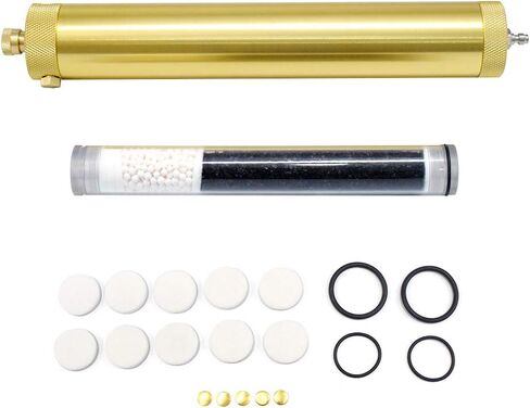 30Mpa النفط المياه فاصل PCP مضخة ضاغط الهواء 4500Psi ارتفاع ضغط فلتر الهواء الغوص فاصل L300mm OD50mm مع 8mm أنثى وذكر موصل سريع (الأزرق) in Kuwait