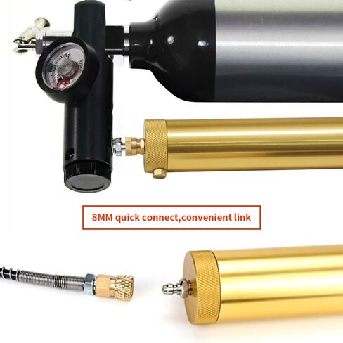 30Mpa النفط المياه فاصل PCP مضخة ضاغط الهواء 4500Psi ارتفاع ضغط فلتر الهواء الغوص فاصل L300mm OD50mm مع 8mm أنثى وذكر موصل سريع (الأزرق) in Kuwait
