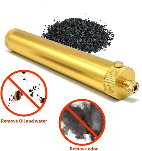 30Mpa النفط المياه فاصل PCP مضخة ضاغط الهواء 4500Psi ارتفاع ضغط فلتر الهواء الغوص فاصل L300mm OD50mm مع 8mm أنثى وذكر موصل سريع (الأزرق) in Kuwait