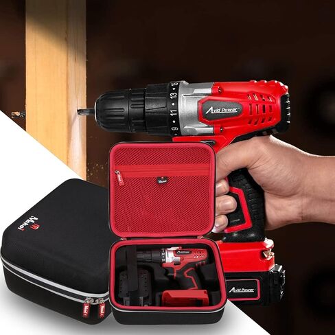 Mchoi Hard Portable Case Fits for Avid Power 20V MAX Lithium Ion Cordless Drill Set, 3/8 inches Keyless Chuck,Variable Speed, 16 Position and 22pcs Drill/Driver Bits, CASE ONLY in Saudi Arabia