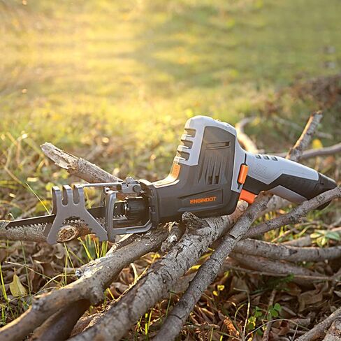 منشار ترددي لاسلكي ENGINDOT 12 فولت مع فك تثبيت، بيد واحدة، مؤشر البطارية، سرعة متغيرة بدون خطوات، بطارية ليثيوم أيون 1.5 أمبير، شاحن سريع لمدة ساعة - RES001 in Kuwait