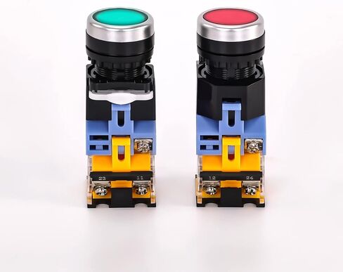 محول من مرحلة واحدة إلى 3 مراحل، 2 قطعة 110 فولت 22 مم مفتاح زر ضغط لحظي (1 أحمر 1 أخضر) in Kuwait