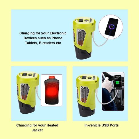 12V USB Power Source Power Adapter 48-59-1201 Charger for Milwaukee 12V M12 Lithium-ion Battery 48-11-2420 48-11-2411 48-11-2401 48-11-2402 in Saudi Arabia