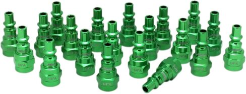 Milton 778AC-20 ColorFit Plugs, A-style Green, 1/4" NPT Female, Box of 20 in Saudi Arabia