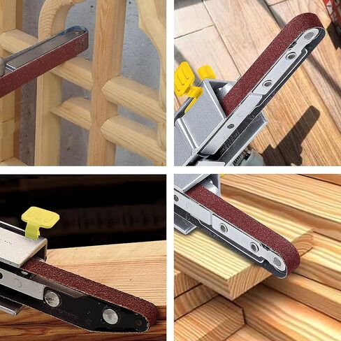 36 Pack 1/2X18 Inch Sanding Belts 40/60/80/120/180/240 Grit | Premium Aluminum Oxide,Heavy Duty Long-Lasting Belt Sander Belt,Mini Belt Sander Paper for Wood Metal Paint Sanding in Saudi Arabia