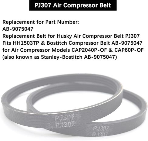 حزام ضاغط الهواء من Thomegoods 2 حزمة PJ307 لبوستيتش و Husky AB-9075047 in Saudi Arabia