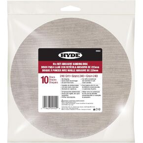 Hyde 09922 9" Disk Abrasive Sanding Net, 240 Grit, 10 pack in Saudi Arabia