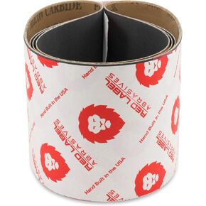 4 X 36 Inch Silicon Carbide Extra Fine Grit Sanding Belts 600, 800, 1000 Grits, 6 Pack Assortment