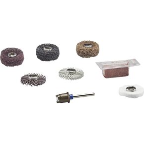 Dremel EZ726-01 EZ Lock Sanding & Polishing Rotary Accessories Kit, 8-Piece Assorted Set - Ideal for for Light Sanding, Detail Cleaning, or Polishing Materials in Saudi Arabia