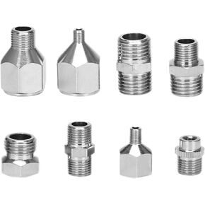 Airbrush Adapter Set, 8Pcs 1/8" 1/4" M5 Quick Release Conversion Kit in Saudi Arabia