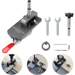 KKUYT 35 مم مفصلات مخفية، مفصلات قفل دقيقة، ثقب دليل الثقب، أداة النجارة لتركيب مفصلات خزائن الأبواب in Kuwait